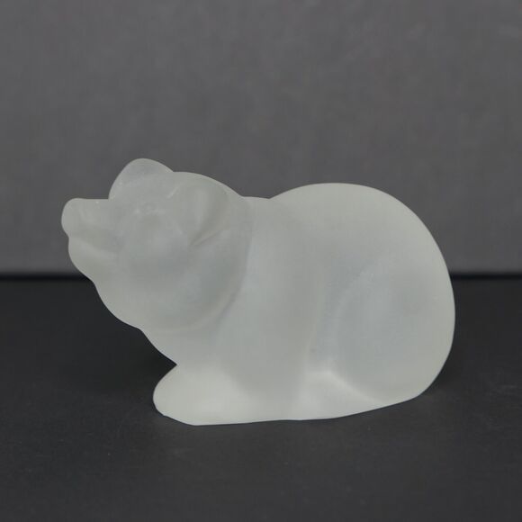 VTG NIB Princeton Gallery Crystal Small Pig Figurine Treasury Of Pigs Farmcore - Picture 1 of 14